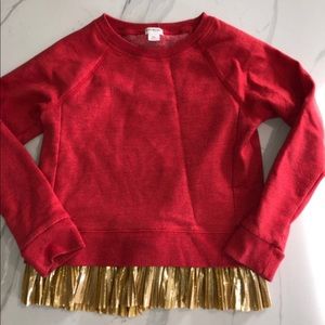 CrewCuts Sweatshirt gold peplum